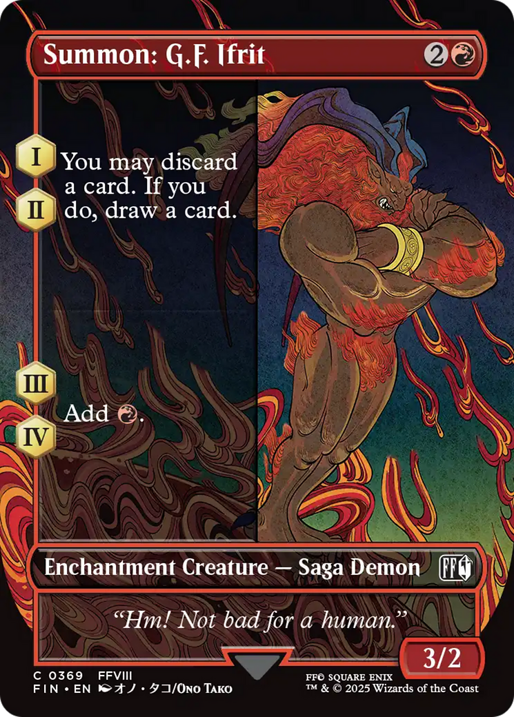 Summon: G.F. Ifrit (Borderless) [FINAL FANTASY] - The Mythic Store | 24h Order Processing