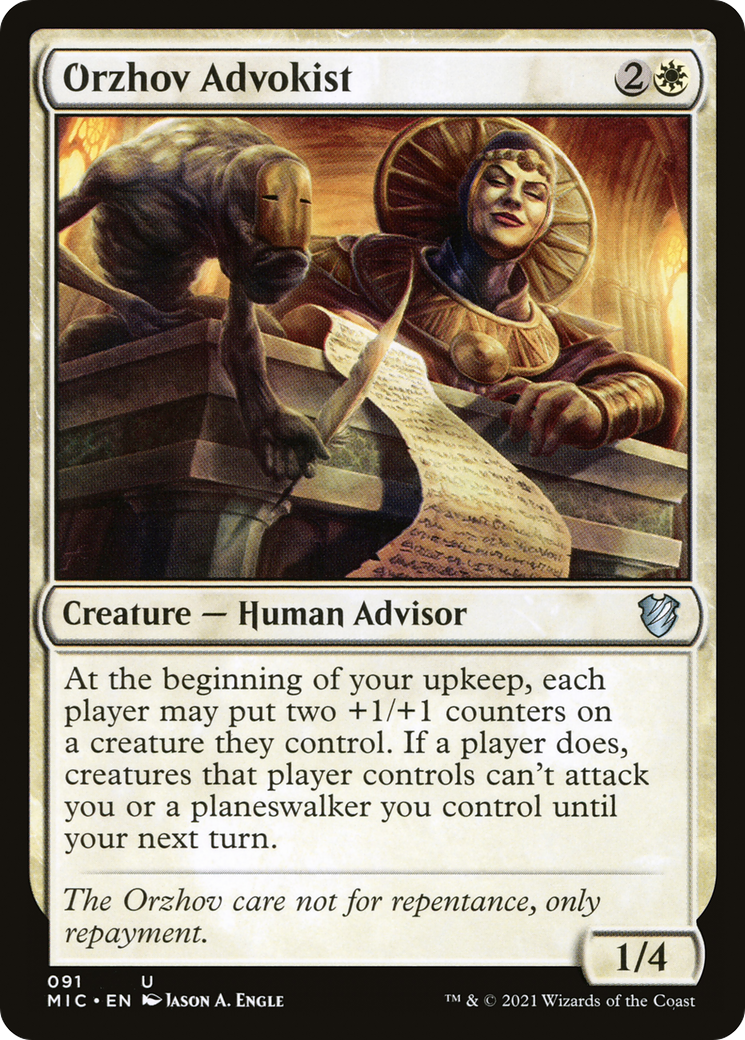 Orzhov Advokist [Innistrad: Midnight Hunt Commander] - The Mythic Store | 24h Order Processing