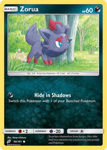 Zorua (90/181) [Sun & Moon: Team Up] - The Mythic Store | 24h Order Processing