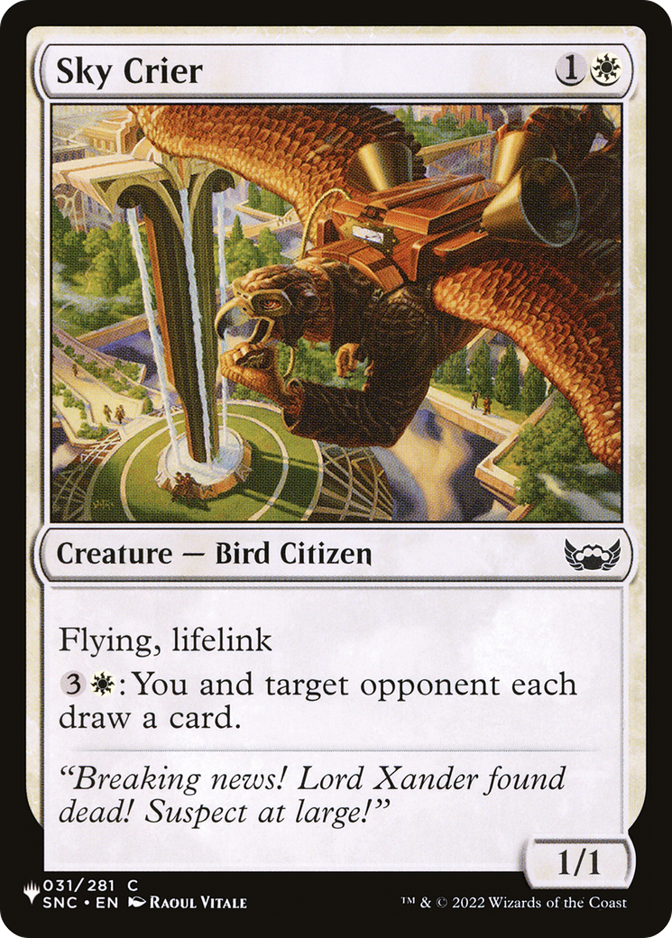 Sky Crier [The List Reprints] - The Mythic Store | 24h Order Processing