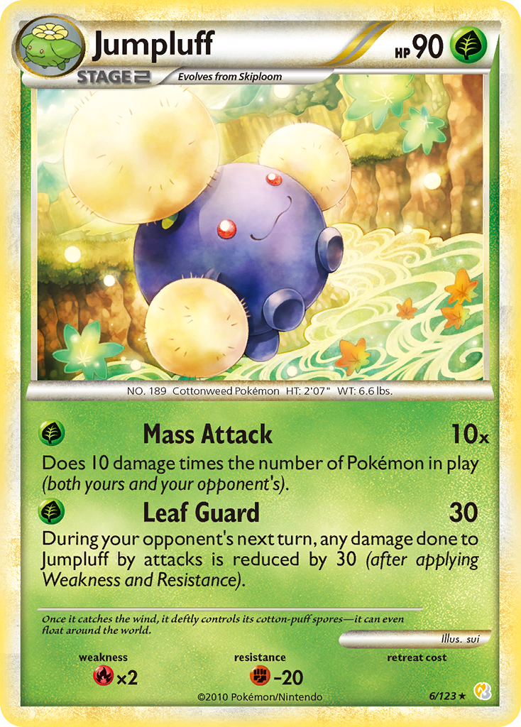 Jumpluff (6/123) [HeartGold & SoulSilver: Base Set] - The Mythic Store | 24h Order Processing