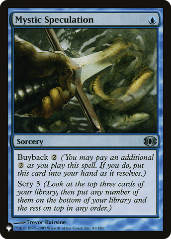 Mystic Speculation [The List] - The Mythic Store | 24h Order Processing
