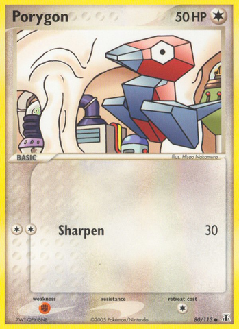 Porygon (80/113) [EX: Delta Species] - The Mythic Store | 24h Order Processing