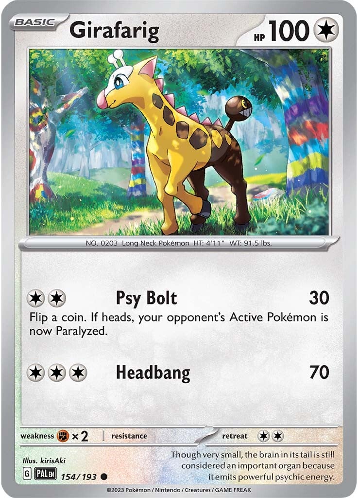 Girafarig (154/193) [Scarlet & Violet: Paldea Evolved] - The Mythic Store | 24h Order Processing