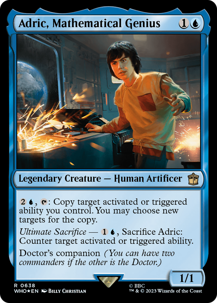Adric, Mathematical Genius (Surge Foil) [Doctor Who] - The Mythic Store | 24h Order Processing