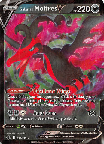 Galarian Moltres V (097/198) [Sword & Shield: Chilling Reign] - The Mythic Store | 24h Order Processing