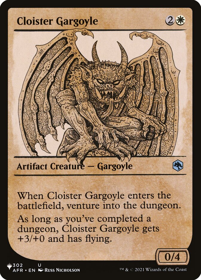 Cloister Gargoyle (Showcase) [The List] - The Mythic Store | 24h Order Processing