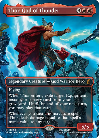 Thor, God of Thunder (Borderless) (0338) [Marvel Super Heroes] - The Mythic Store | 24h Order Processing