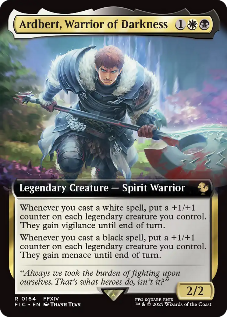 Ardbert, Warrior of Darkness (Extended Art) [FINAL FANTASY Commander] - The Mythic Store | 24h Order Processing