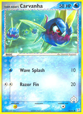 Team Aqua's Carvanha (48/95) [EX: Team Magma vs Team Aqua] - The Mythic Store | 24h Order Processing