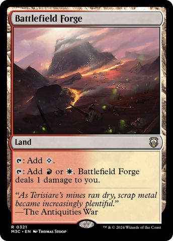Battlefield Forge (Ripple Foil) [Modern Horizons 3 Commander] - The Mythic Store | 24h Order Processing