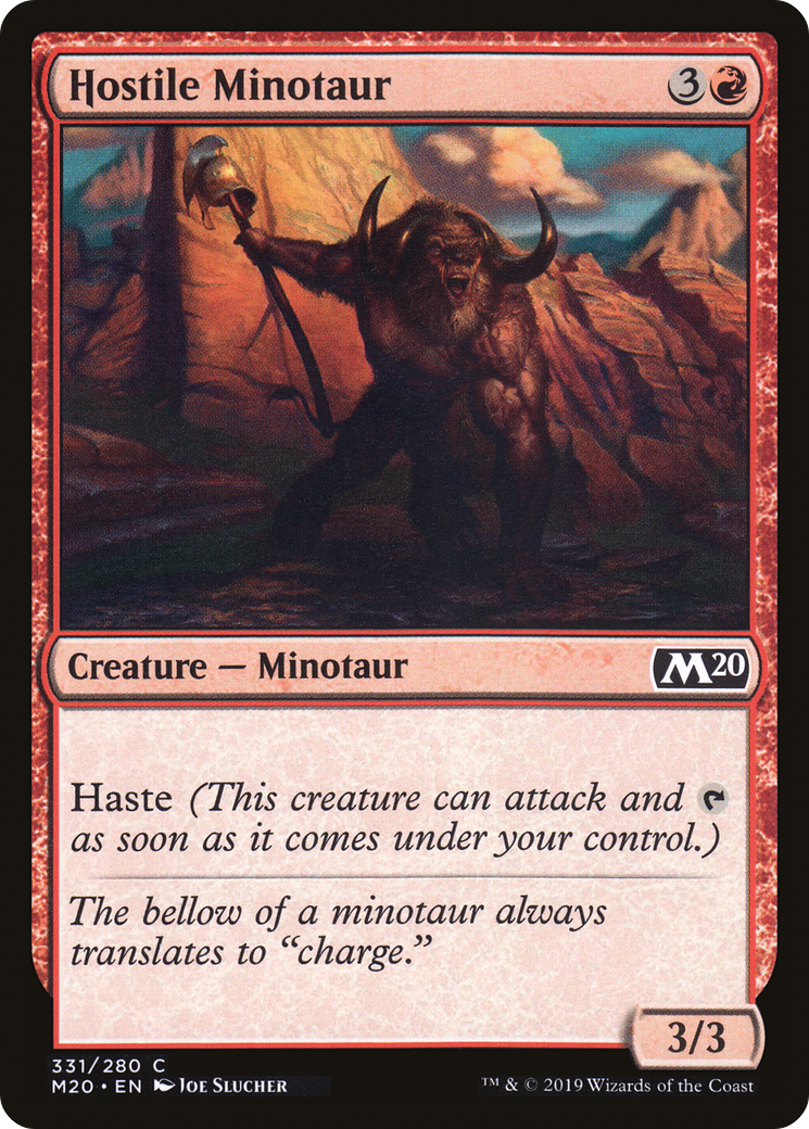 Hostile Minotaur [Core Set 2020] - The Mythic Store | 24h Order Processing