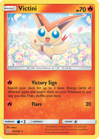 Victini (26/236) [Sun & Moon: Unified Minds] - The Mythic Store | 24h Order Processing