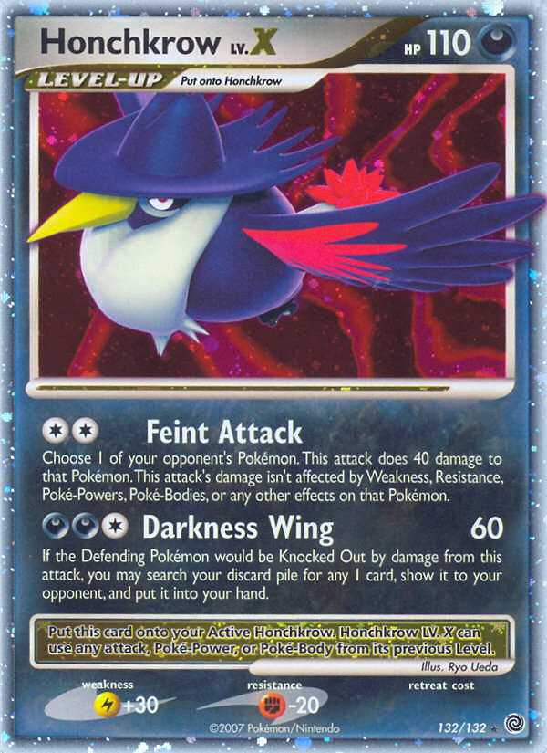 Honchkrow LV.X (132/132) [Diamond & Pearl: Secret Wonders] - The Mythic Store | 24h Order Processing