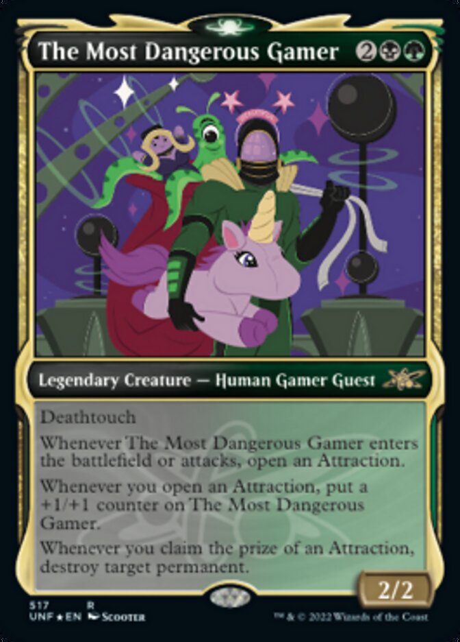 The Most Dangerous Gamer (Showcase) (Galaxy Foil) [Unfinity] - The Mythic Store | 24h Order Processing