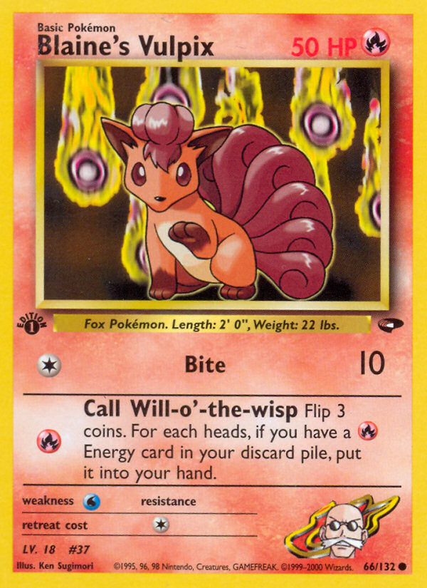 Blaine's Vulpix (66/132) [Gym Challenge 1st Edition] - The Mythic Store | 24h Order Processing