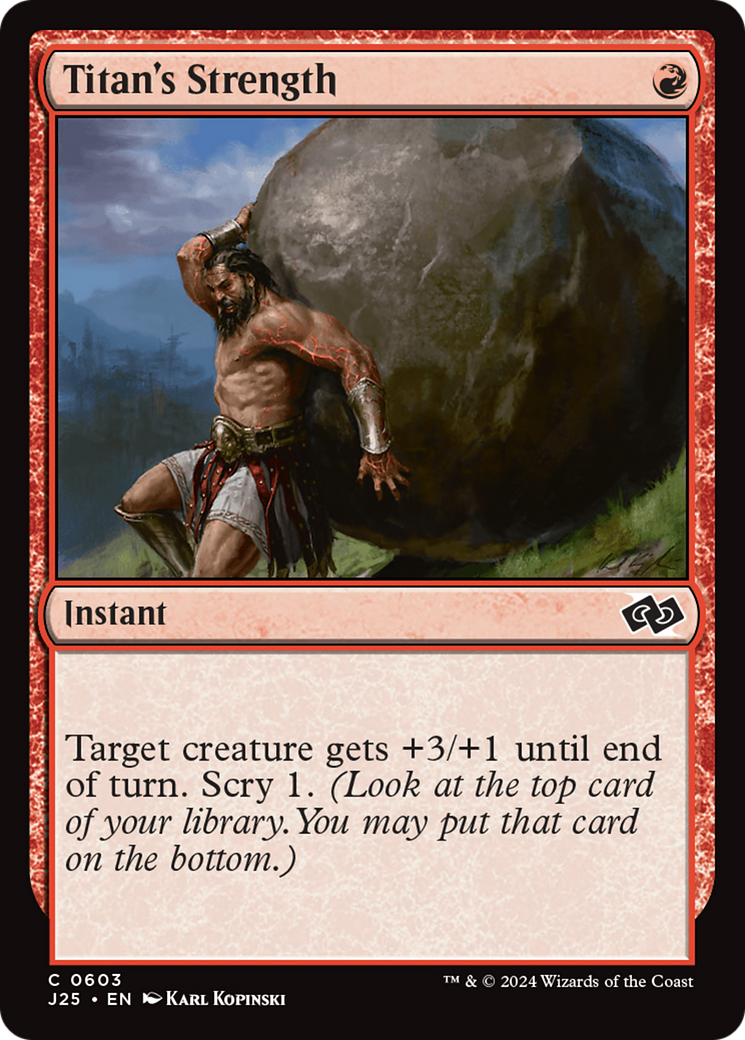 Titan's Strength [Foundations Jumpstart] - The Mythic Store | 24h Order Processing