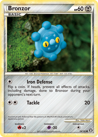 Bronzor (58/102) [HeartGold & SoulSilver: Triumphant] - The Mythic Store | 24h Order Processing