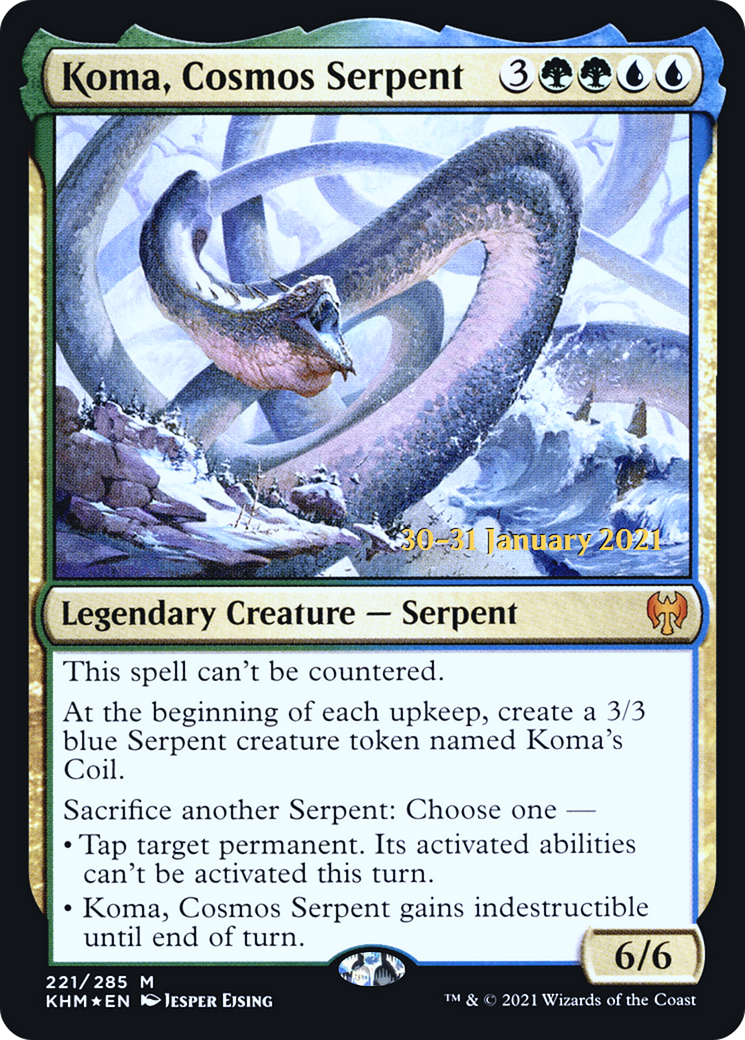 Koma, Cosmos Serpent [Kaldheim Prerelease Promos] - The Mythic Store | 24h Order Processing