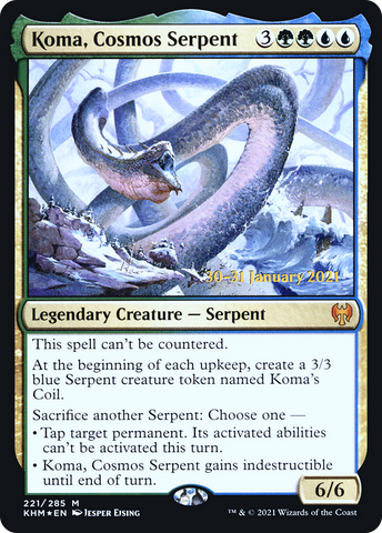 Koma, Cosmos Serpent [Kaldheim Prerelease Promos] - The Mythic Store | 24h Order Processing