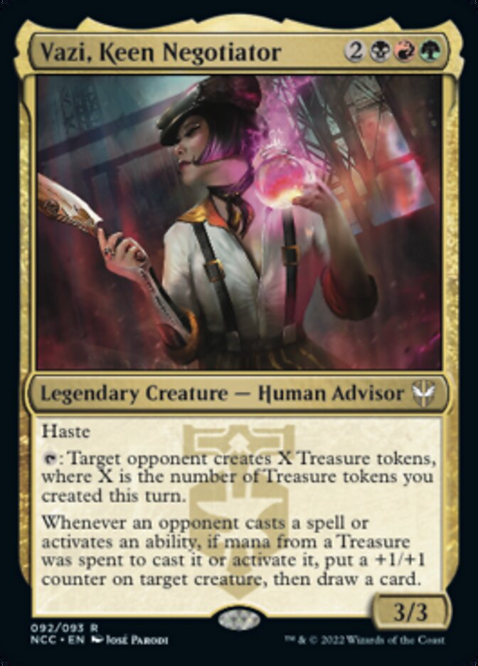 Vazi, Keen Negotiator [Streets of New Capenna Commander] - The Mythic Store | 24h Order Processing
