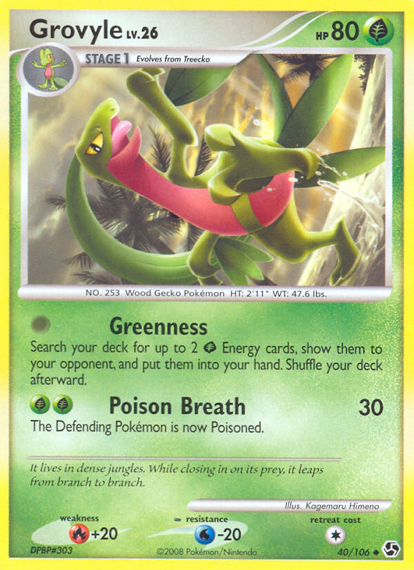 Grovyle (40/106) [Diamond & Pearl: Great Encounters] - The Mythic Store | 24h Order Processing