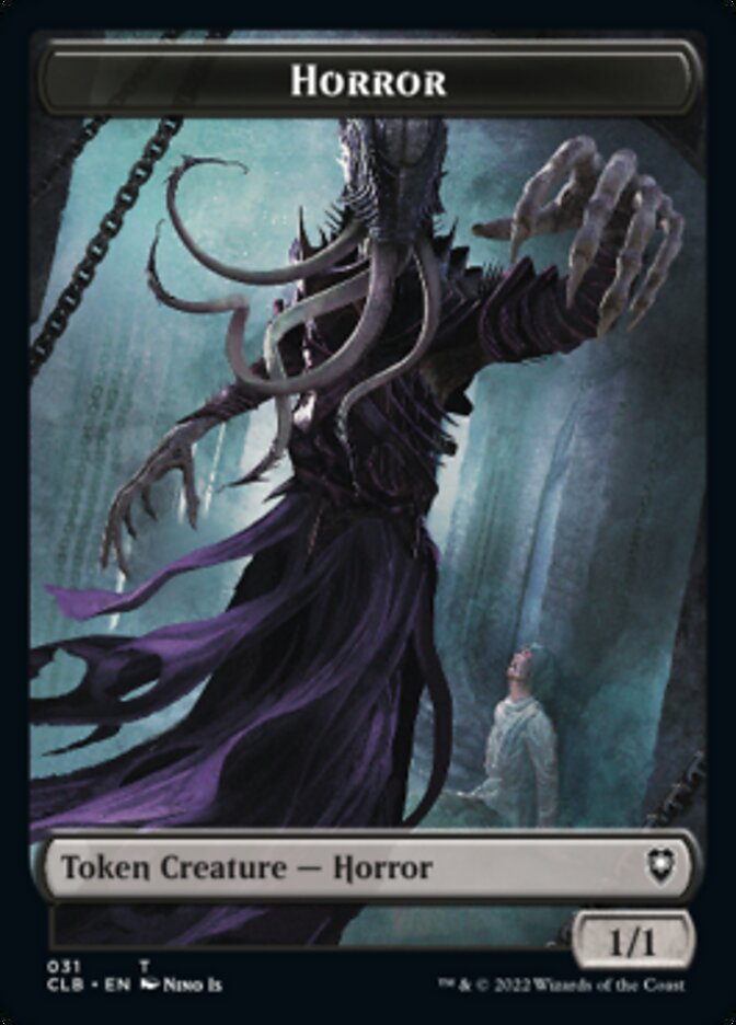 Horror // Centaur Double-Sided Token [Commander Legends: Battle for Baldur's Gate Tokens] - The Mythic Store | 24h Order Processing