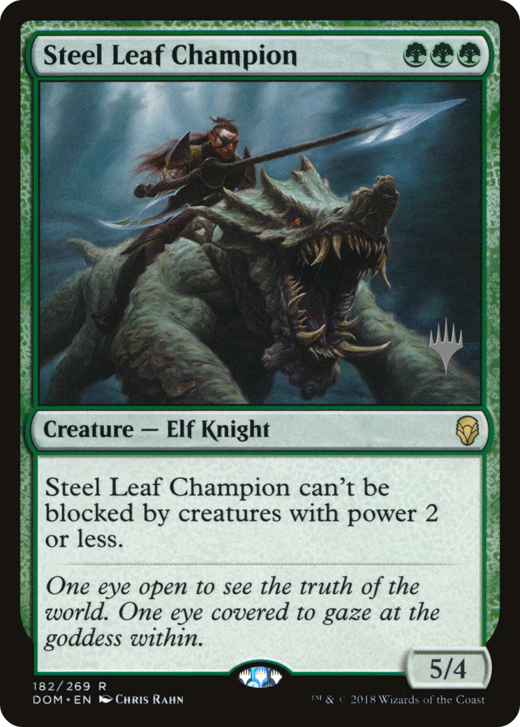 Steel Leaf Champion (Promo Pack) [Dominaria Promos] - The Mythic Store | 24h Order Processing
