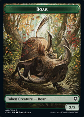 Boar Token [Commander Legends: Battle for Baldur's Gate Tokens] - The Mythic Store | 24h Order Processing