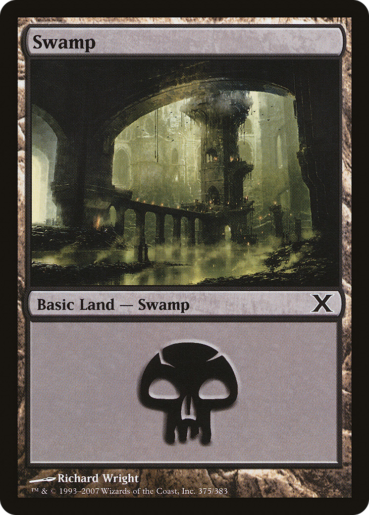 Swamp (375) [Tenth Edition] - The Mythic Store | 24h Order Processing