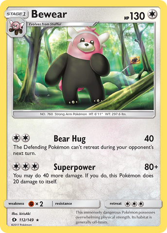 Bewear (112/149) [Sun & Moon: Base Set] - The Mythic Store | 24h Order Processing