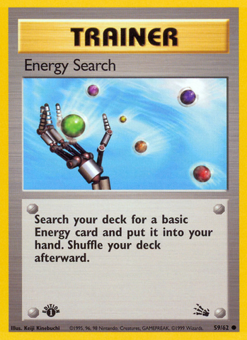 Energy Search (59/62) [Fossil 1st Edition] - The Mythic Store | 24h Order Processing