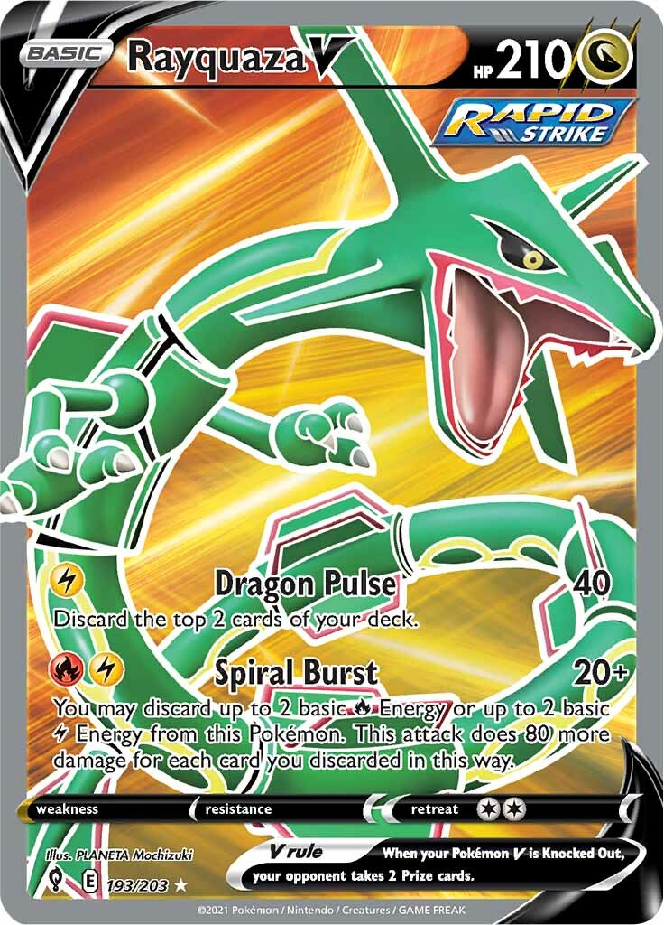 Rayquaza V (193/203) [Sword & Shield: Evolving Skies] - The Mythic Store | 24h Order Processing