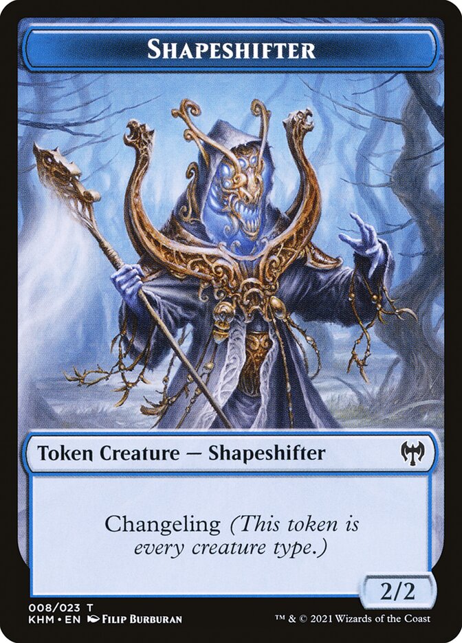 Human Warrior // Shapeshifter Double-Sided Token [Kaldheim Tokens] - The Mythic Store | 24h Order Processing