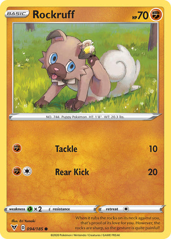 Rockruff (094/185) [Sword & Shield: Vivid Voltage] - The Mythic Store | 24h Order Processing