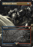 Fell Beast's Shriek (Borderless) (Surge Foil) [The Lord of the Rings: Tales of Middle-Earth Commander] - The Mythic Store | 24h Order Processing