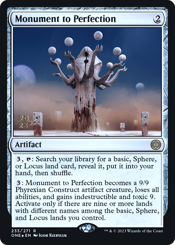 Monument to Perfection [Phyrexia: All Will Be One Prerelease Promos] - The Mythic Store | 24h Order Processing
