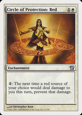 Circle of Protection: Red [Ninth Edition] - The Mythic Store | 24h Order Processing