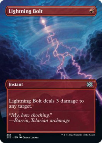 Lightning Bolt (Borderless Alternate Art) [Double Masters 2022] - The Mythic Store | 24h Order Processing