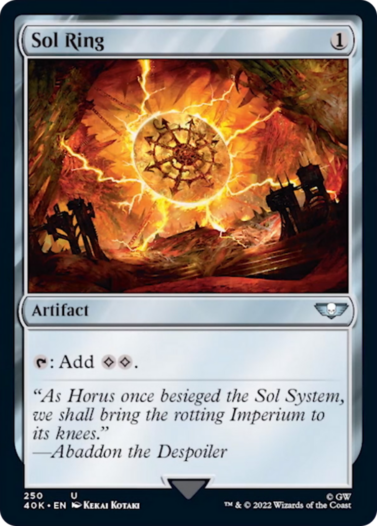 Sol Ring (250) [Warhammer 40,000] - The Mythic Store | 24h Order Processing