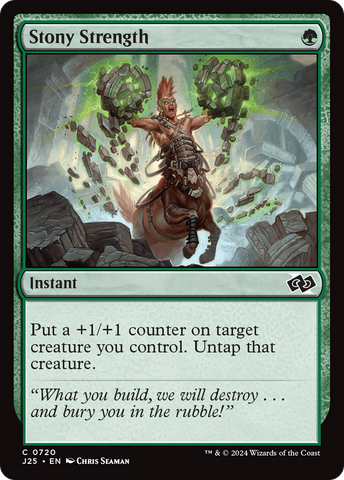 Stony Strength [Foundations Jumpstart] - The Mythic Store | 24h Order Processing