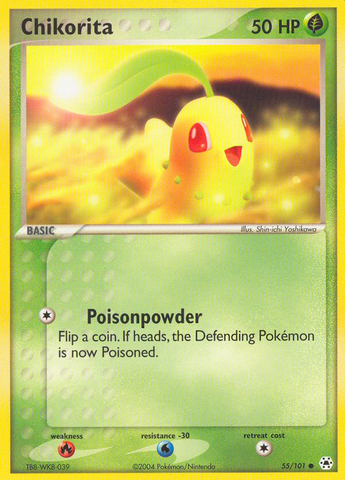 Chikorita (55/101) [EX: Hidden Legends] - The Mythic Store | 24h Order Processing