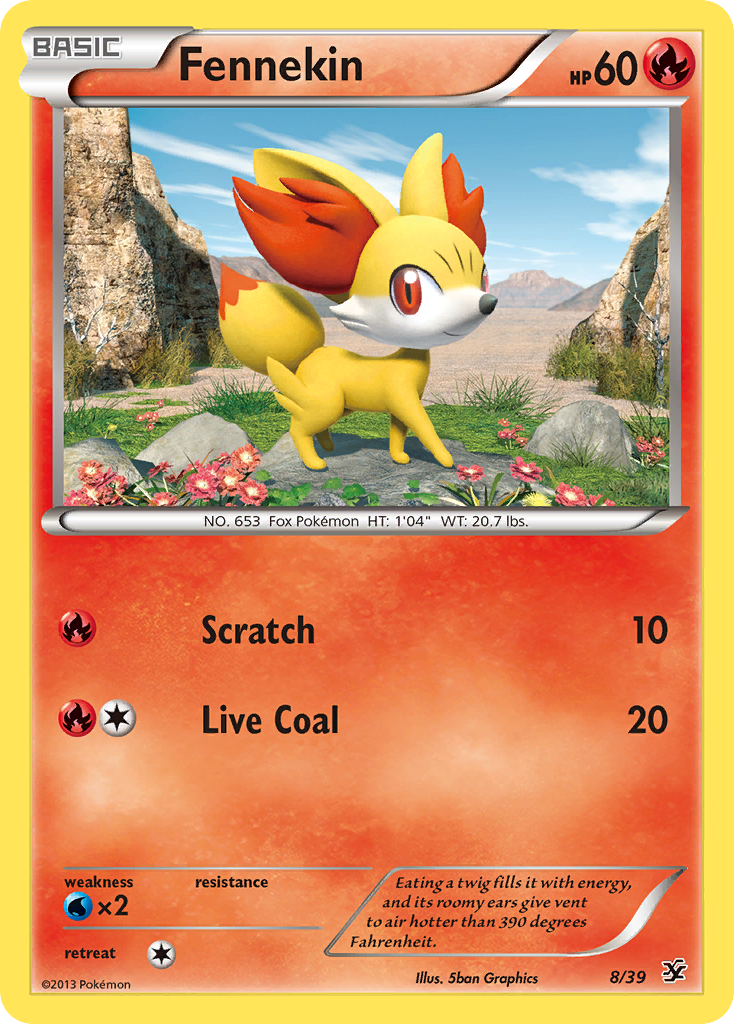 Fennekin (8/39) [XY: Kalos Starter Set] - The Mythic Store | 24h Order Processing