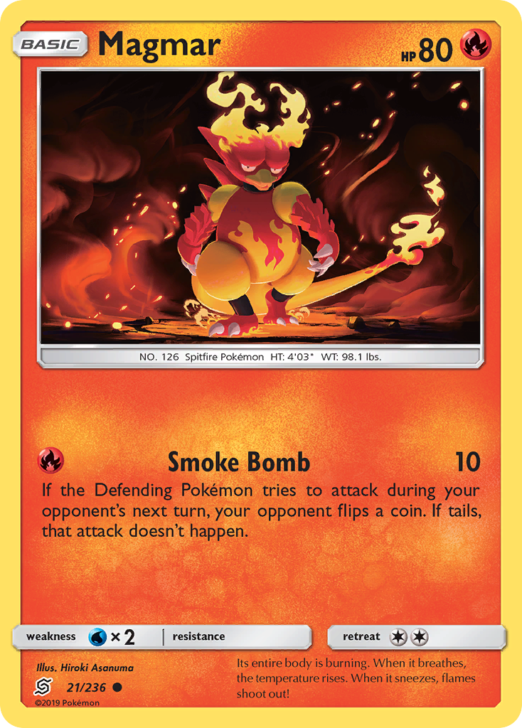 Magmar (21/236) [Sun & Moon: Unified Minds] - The Mythic Store | 24h Order Processing