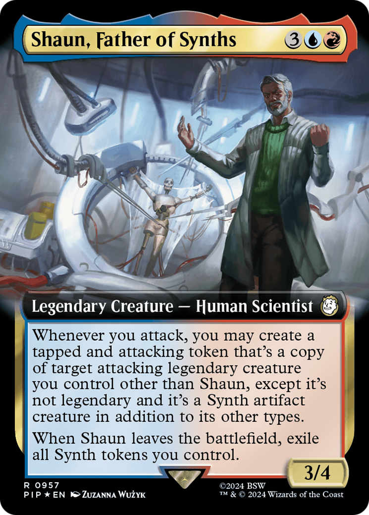 Shaun, Father of Synths (Extended Art) (Surge Foil) [Fallout] - The Mythic Store | 24h Order Processing