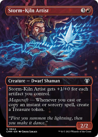 Storm-Kiln Artist (Borderless Alternate Art) [Commander Masters] - The Mythic Store | 24h Order Processing