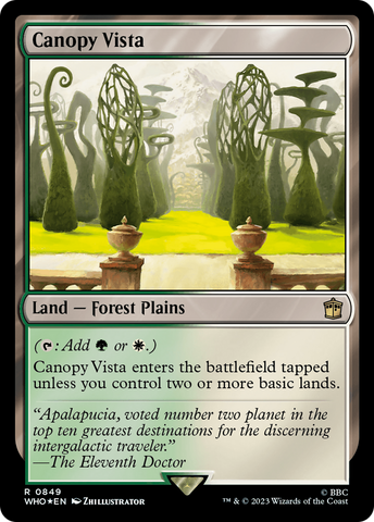 Canopy Vista (Surge Foil) [Doctor Who] - The Mythic Store | 24h Order Processing