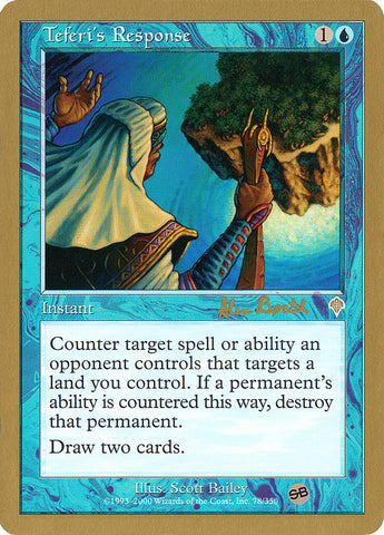 Teferi's Response (Alex Borteh) (SB) [World Championship Decks 2001] - The Mythic Store | 24h Order Processing