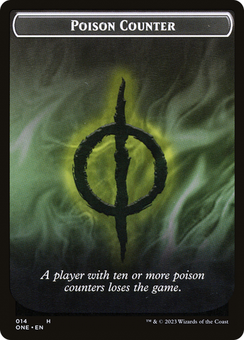 Poison Counter // Phyrexian Mite Double-Sided Token [Phyrexia: All Will Be One Tokens] - The Mythic Store | 24h Order Processing