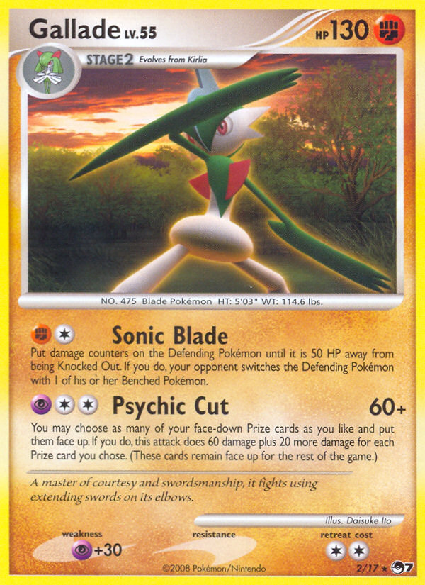 Gallade (2/17) [POP Series 7] - The Mythic Store | 24h Order Processing